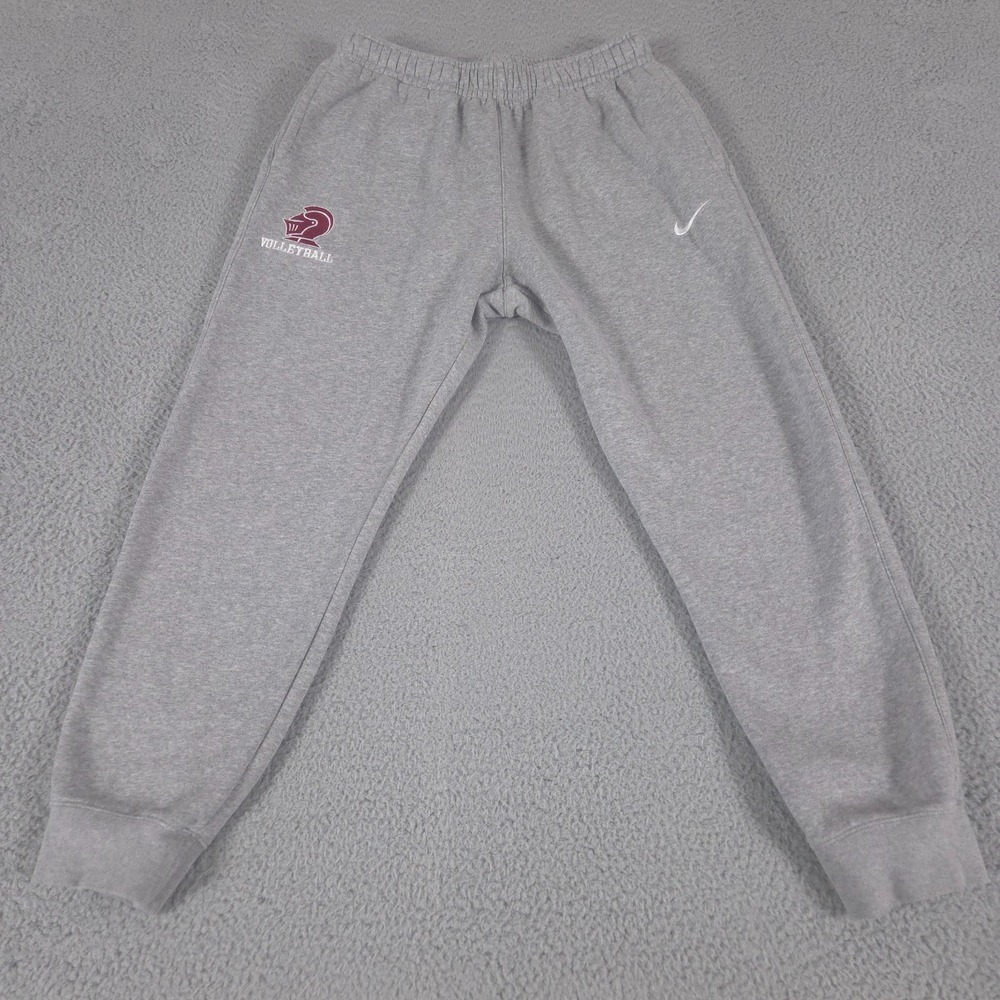 Nike Pants Mens Medium Gray Team Club Joggers Sweatpants Elastic Waist Fleece